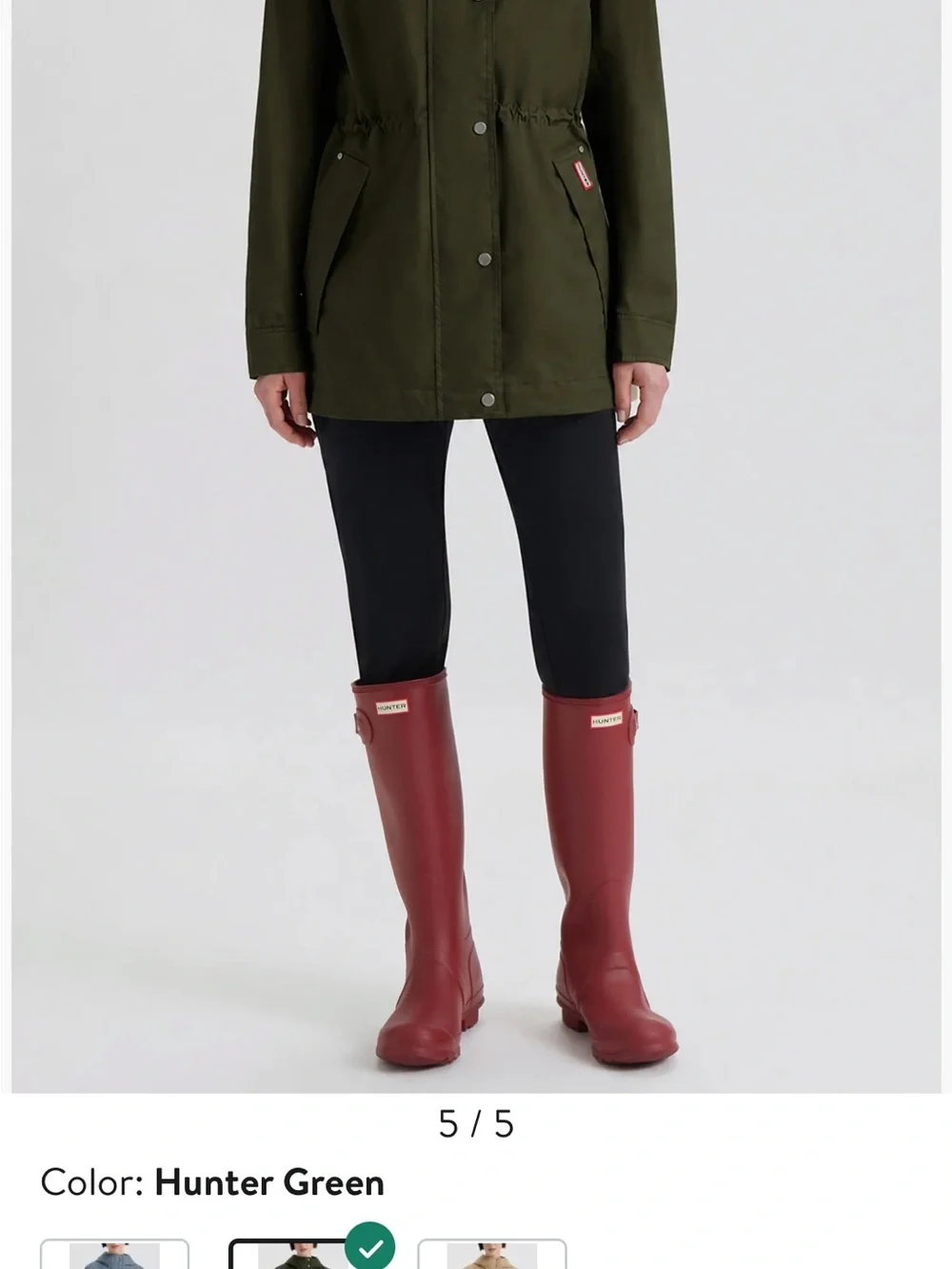 NWT-HUNTER Adela Water Repellent Cotton Canvas Hooded Jacket women’s size small